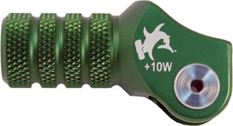 Billet Shift Lever Offset Tip Green +10mm