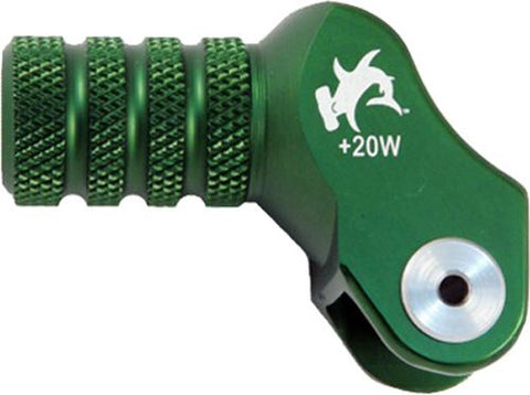 Billet Shift Lever Offset Tip Green +20mm