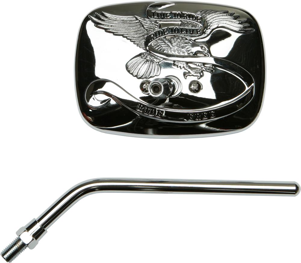 Mirror- Right 10mm Chrome Live To Ride