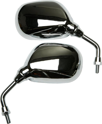 Mirrors- 8mm Univ Chrome Scoot Er