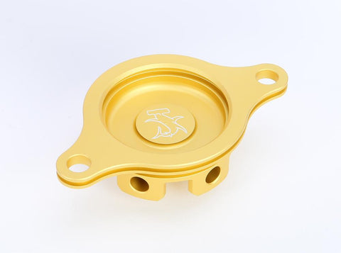 Oil Filter Cover Crf450r 09-14 Gold