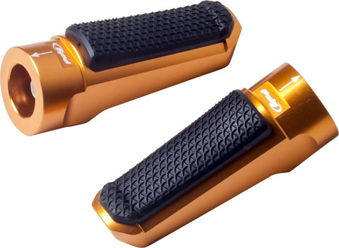 Footpegs Racing Rubber Gold