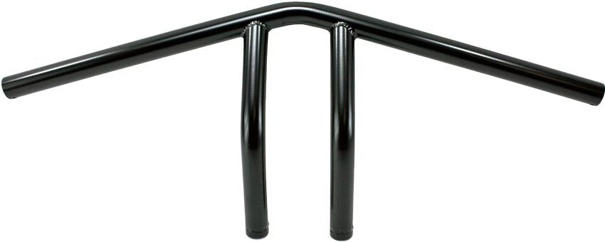1" Whiskey Handlebars Black Dimpled