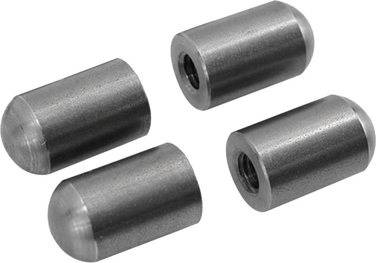 Radius Style Threaded 3-8-16 Short Length Steel Bungs 4-pk