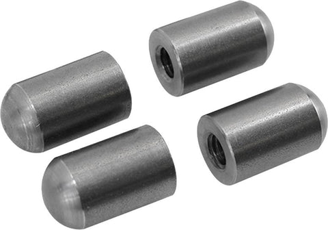 Radius Style Threaded 3-8-16 Short Length Steel Bungs 4-pk