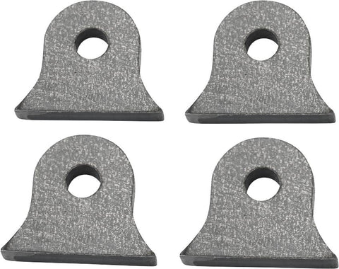Weld-on Steel Mounting Tabs Vintage Style 6 4-pk
