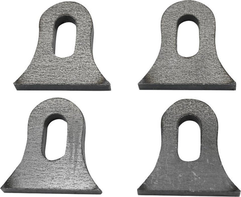 Weld-on Steel Mounting Tabs Vintage Style 8 4-pk