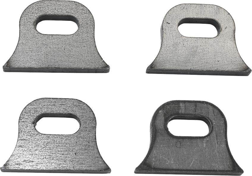 Weld-on Steel Mounting Tabs Vintage Style 9 4-pk