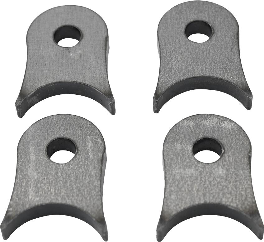 Weld-on Steel Mounting Tabs Vintage Style 10 4-pk