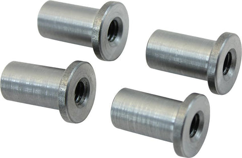 Tophat Style Blind Threaded 5-16-18 Steel Bungs 4-pk