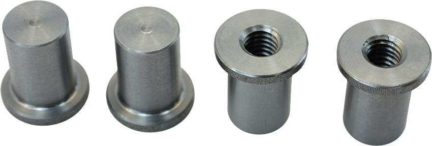 Tophat Style Blind Threaded 3-8-16 Steel Bungs 4-pk