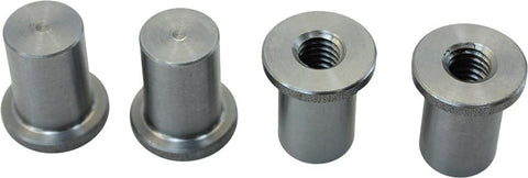 Tophat Style Blind Threaded 3-8-16 Steel Bungs 4-pk