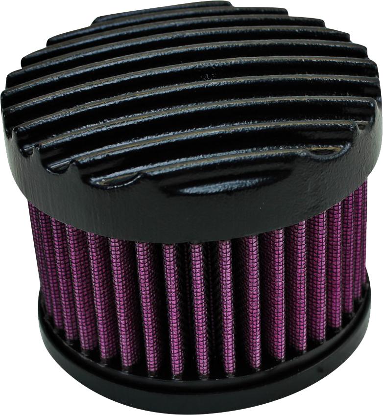 Finned Air Cleaner Hd Cv Carbs & Efi (black)