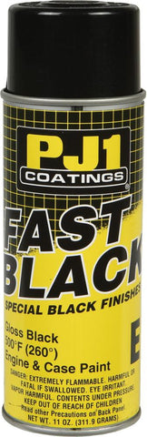 500 Deg. Fast Black Engine & C Ase Paint Gloss 11oz