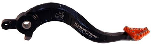 Rear Brake Lever Kit Billet Alum Tip Black-orange