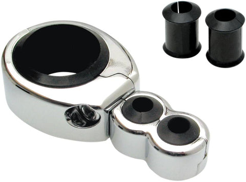 Cable Cla1"-1 1-8" Dual Thr-clu Chrome