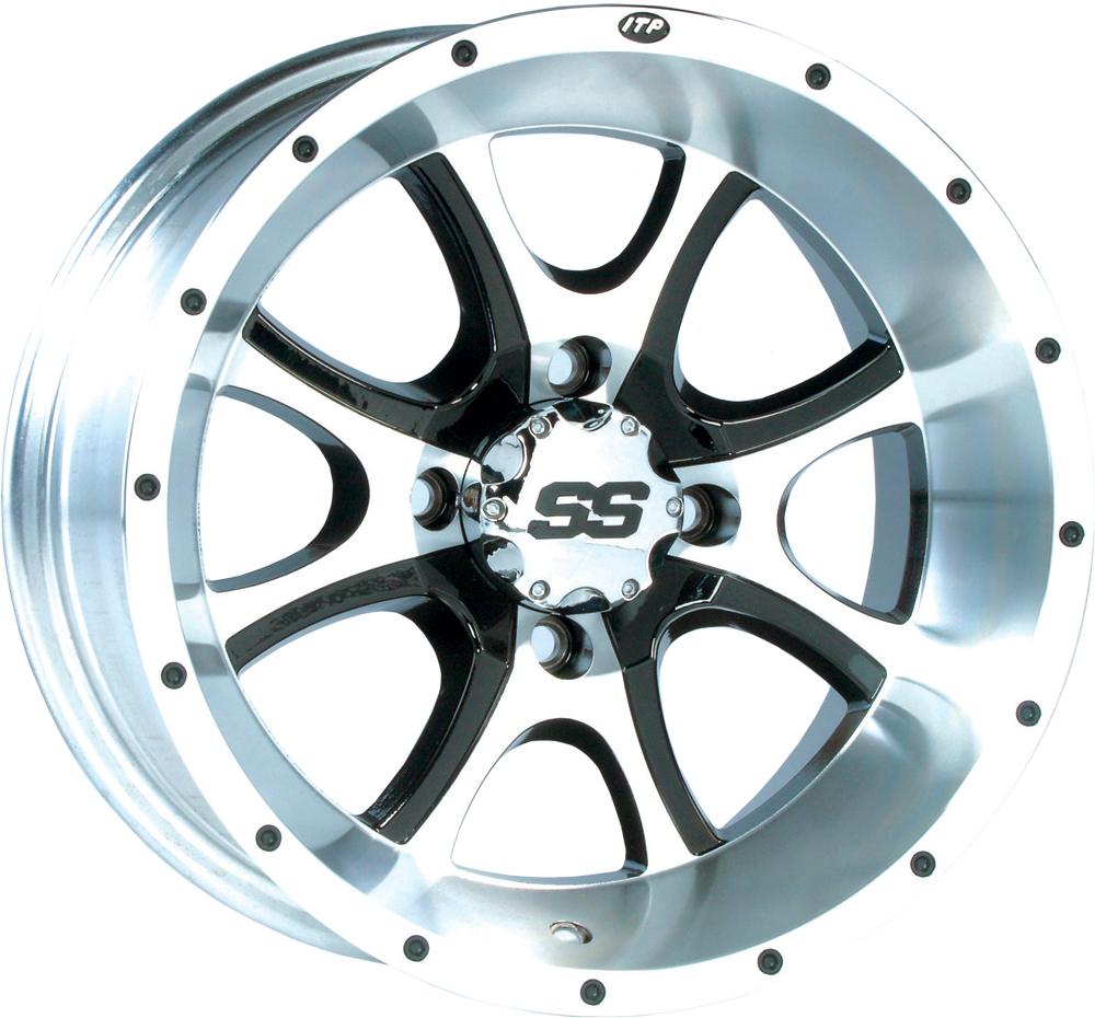 Ss108 Alloy Wheel Machined W-b Lack 14x8 4-137 5+3