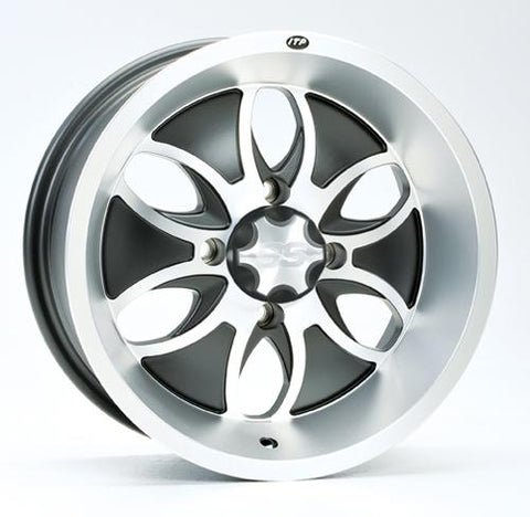 System 6 Alloy Wheel Mac. W-bl Ack 14x7 4-115 5+2
