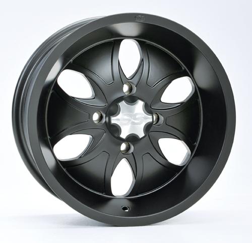 System 6 Alloy Wheel Matte Bla Ck 14x7 4-115 5+2