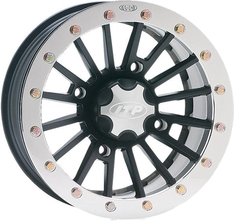 Sd Dual Bdlk 14x7 4-110 5+2 M. Blk - Polished Ring