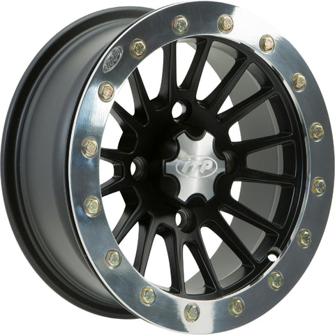 Sd Sngl Bdlk 15x7 4-137 5+2 M. Blk - Polished Ring