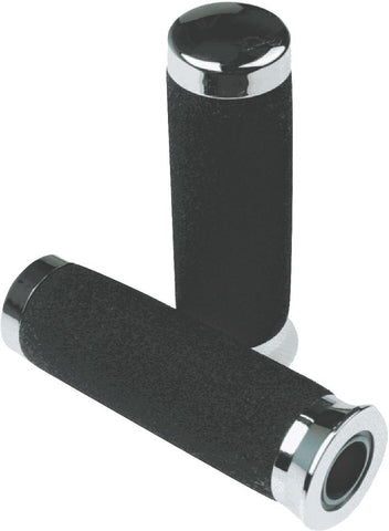 Deluxe Chrome End Grips 6-1-4" X7-8"