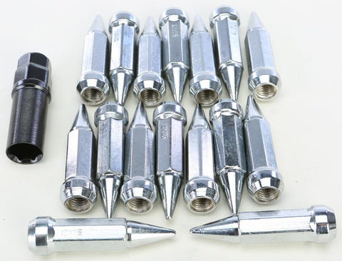 Spike Lug Nut Replacement Part 12mmx1.50 Chrome Taper W-key