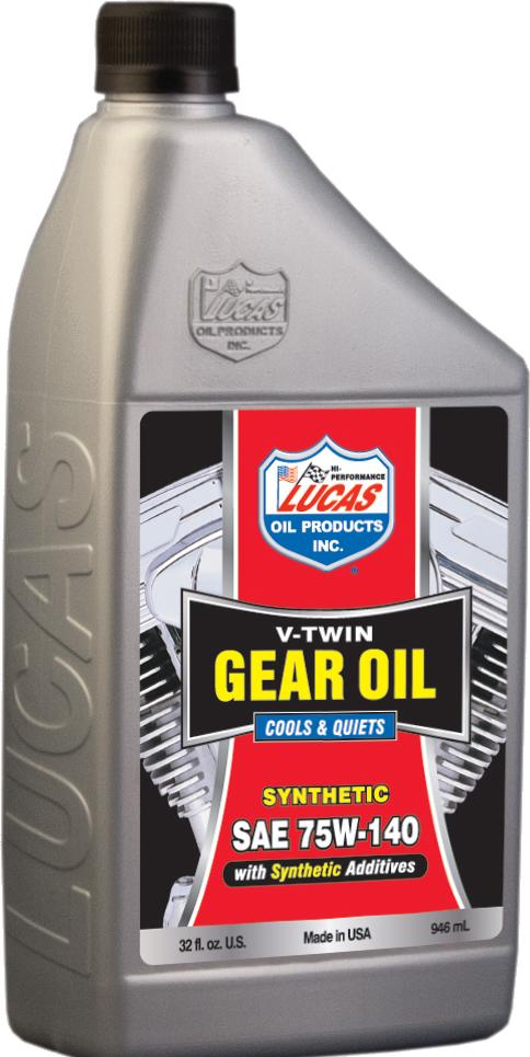 V-twin Gear Oil Synthetic 75w-140 1qt