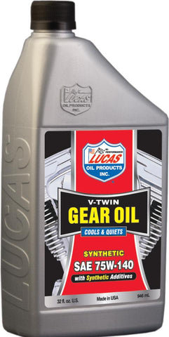 V-twin Gear Oil Synthetic 75w-140 1qt