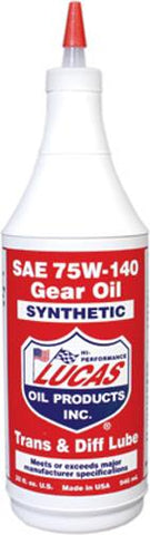 Synthetic Gear Oil 75w-140 Qt