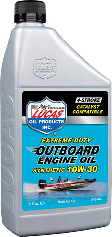 Outboard Engine Oil Synthetic 10w-30 1qt