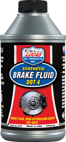 Synthetic Brake Fluid Dot 4 12oz