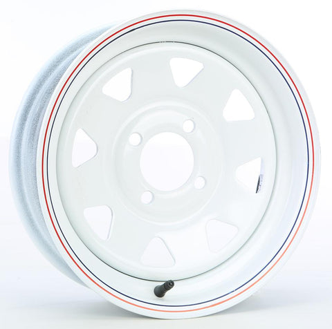 8 Spoke Wheel Wht 13"x4.5" 4 O N 4