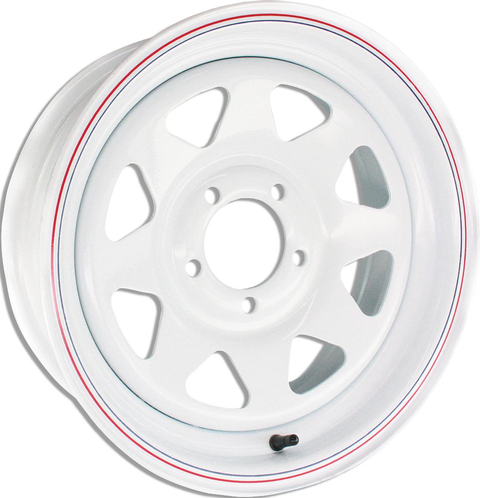 8 Spoke Wheel Wht 14"x6" 5 On 4.5