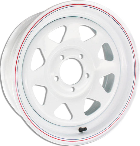 8 Spoke Wheel Wht 14"x6" 5 On 4.5