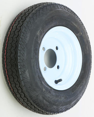 Trlr Tire-rim Assy White 8x3.7 5 4 On 4-4.80-8 "c"