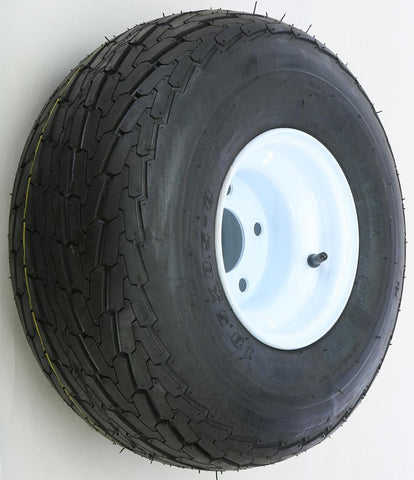 Trlr Tire-rim Assy White 8x7 5 On 4.5-18.5x8.5-8 "c"