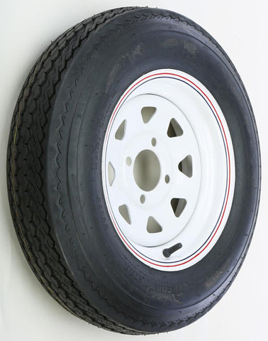 Trlr Tire-rim Assy White 12x4 4 On 4-5.30-12 "c"