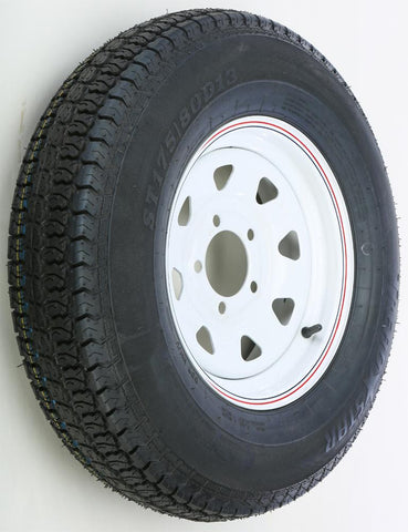 Trlr Tire-rim Assy White 13x4. 5 5 On 4.5-b78-13 "c"