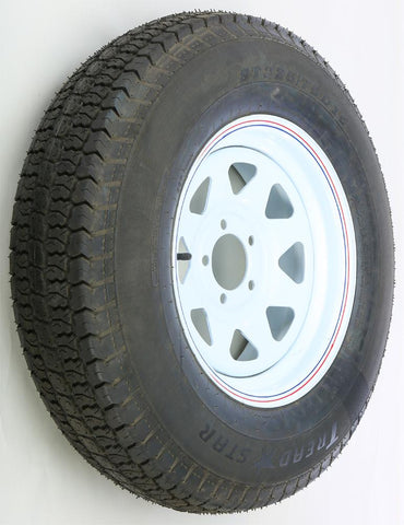 Trlr Tire-rim Assy White 15x6 5 On 4.5-h78-15 "d"