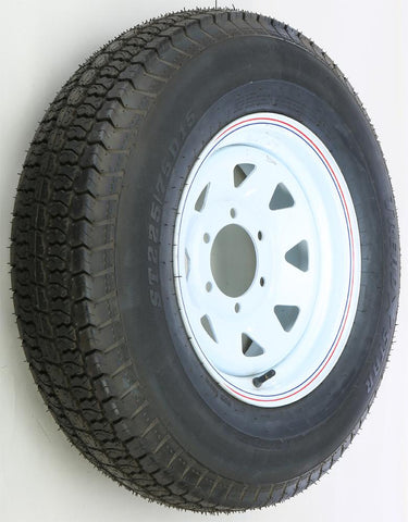Trlr Tire-rim Assy White 15x6 6 On 5.5-h78-15 "d"