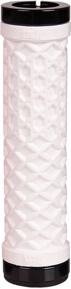 Lock-On Grips W/Alloy Clamps White 130Mm