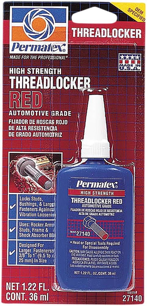 High Strength Threadlocker Red 36 Ml