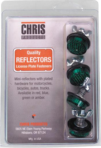 Mini-reflectors Amber 4-pk