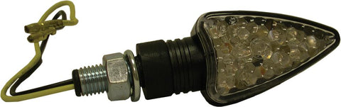 Short Arrow 8 Led Marker Light S Black W-smoke Lens