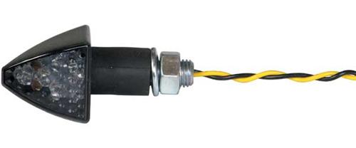 Led Marker Light Fuses Stalk M Ount Black W-clear Lens