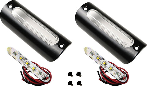 Led Lights Gloss Black W-white Led