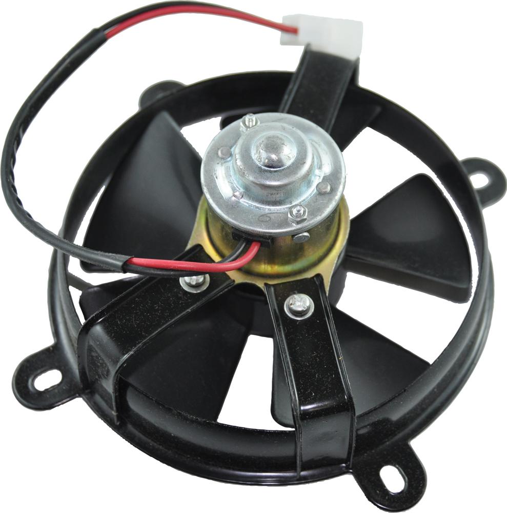 Cooling Fan 200  250cc  5 Fins 6" 2-wire- Rd-bk