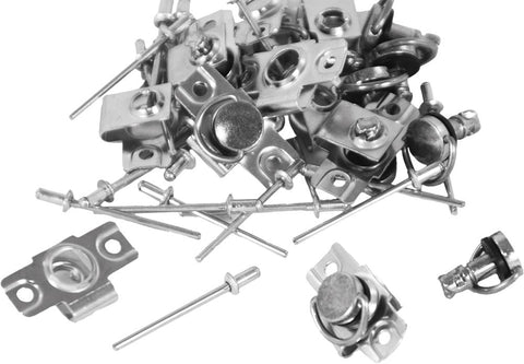Quick Release Body Clips Slip-on 14mm 10-pk