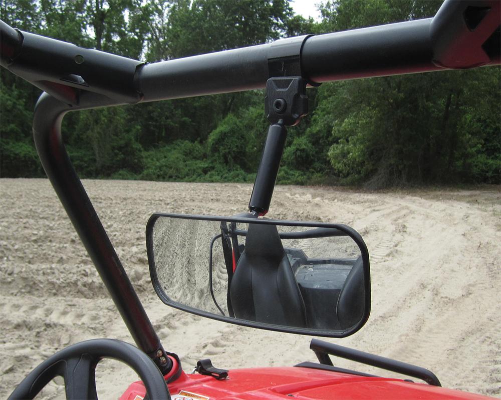 Wide Angle Rear View Mirror 1.75" Clamp